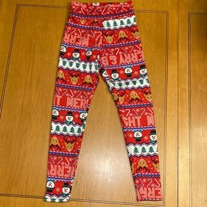 Women’s Fleece Lined Holiday Leggings - NWT